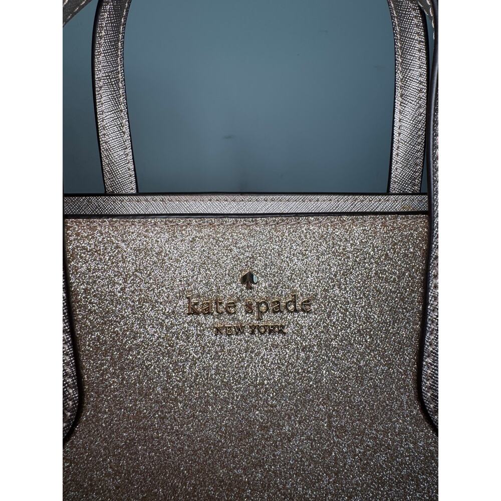 NWT Kate Spade Gold Glimmer Satchel – Crossbody, Style KE460 - Picture 5 of 9